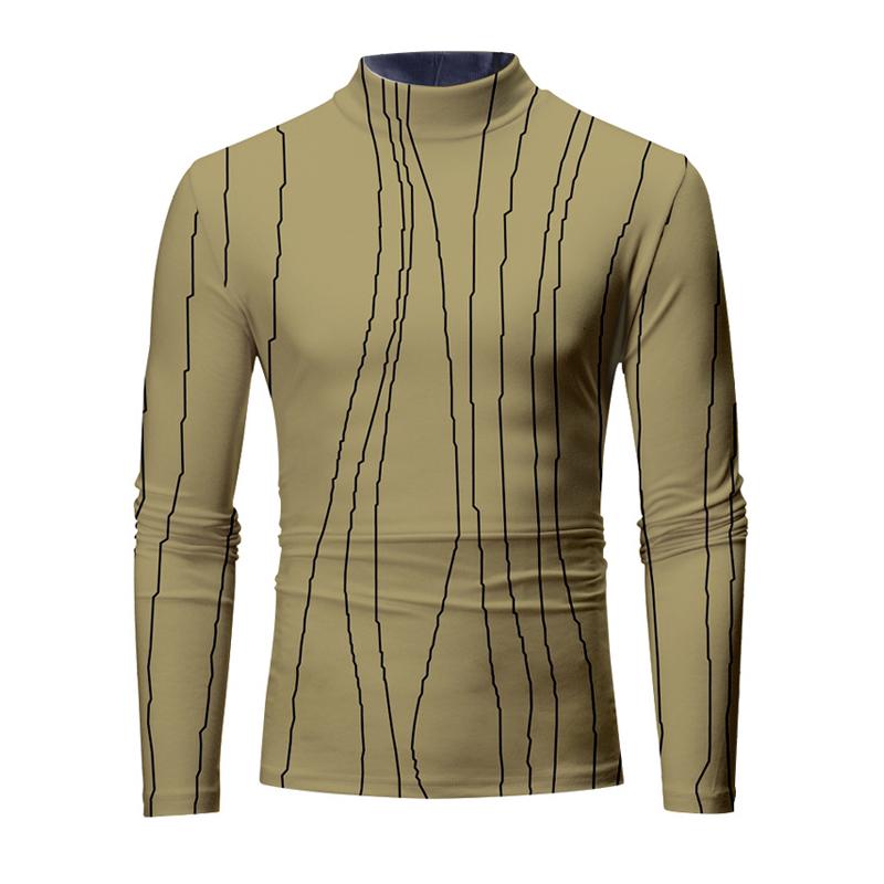 Men's Printed Crew Neck Long Sleeve T-Shirt 9261141262520