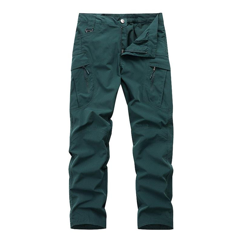 Men's Casual Solid Color Multi-Pocket Straight Leg Cargo Pants 9261765951672