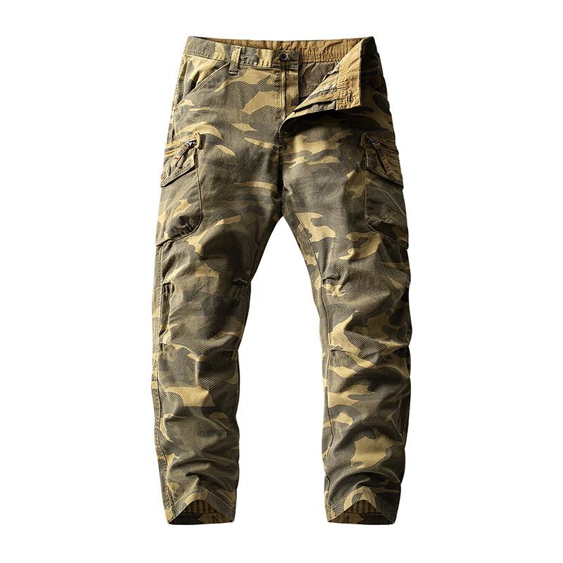 Men's Casual Outdoor Camouflage Multi-Pocket Cargo Pants 9261769818296