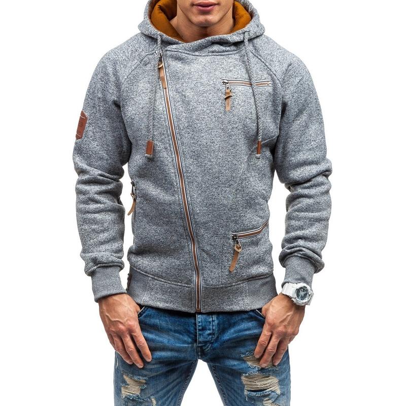 Men's Side Zip Pocket Hoodie Jackets 9261081952440
