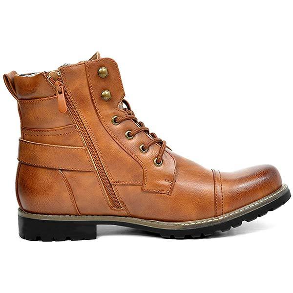 MEN'S METAL DOUBLE ZIP RIDER BOOTS 9261846266040