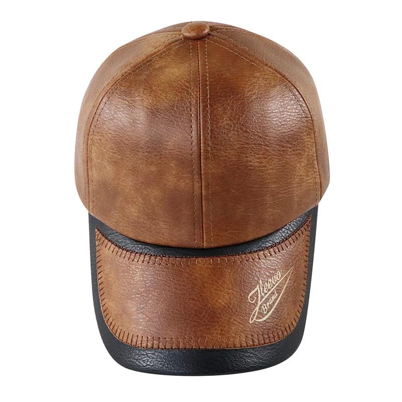 Men's Vintage Plush Warm Leather Baseball Cap 9880236490936
