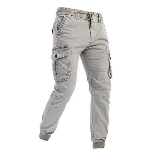 Men's Casual Outdoor Multi-Pocket Elastic Waist Cargo Pants 9261763035320