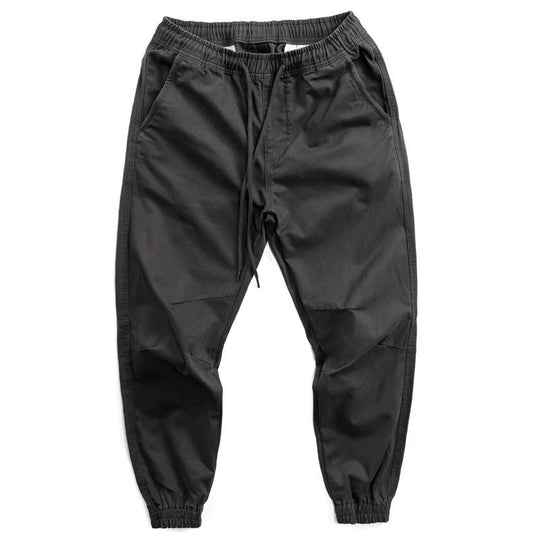 Men's Solid Color Loose Elastic Waist Cargo Pants 9261770047672