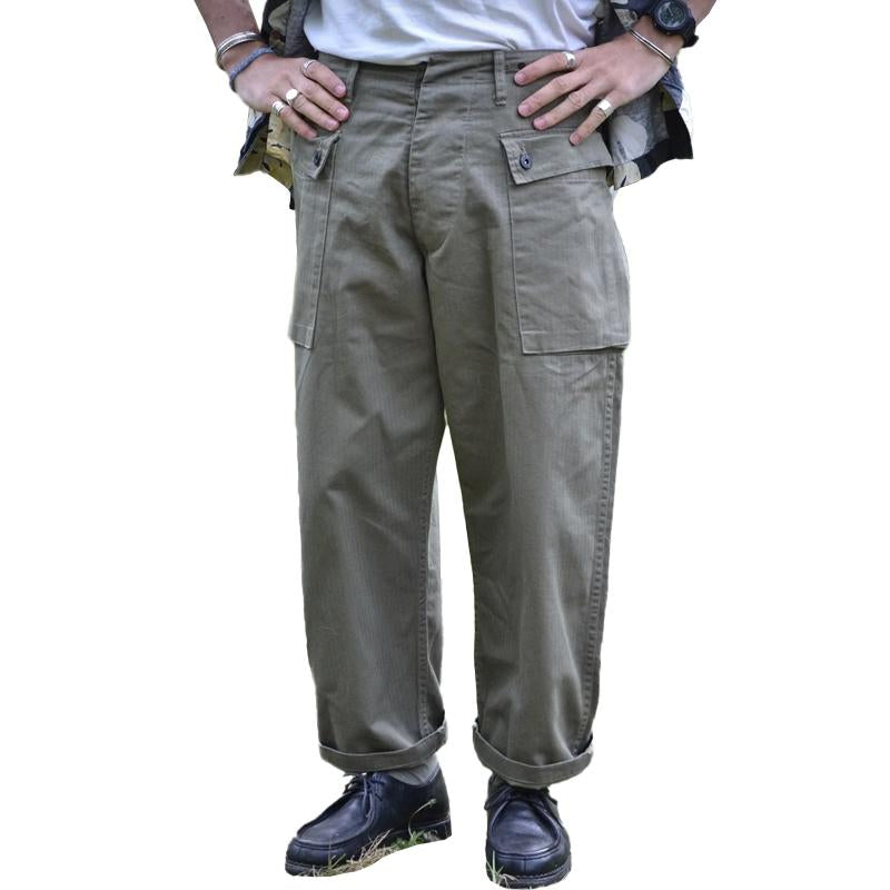 Men's Vintage Multi-pocket Straight-Leg Loose Cargo Trousers 9261763756216