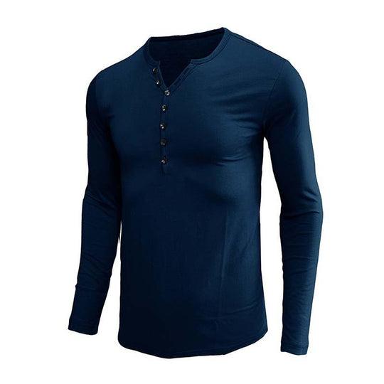 Men's Classic Slim Fit Button Long Sleeve Base Shirt 9261143130296