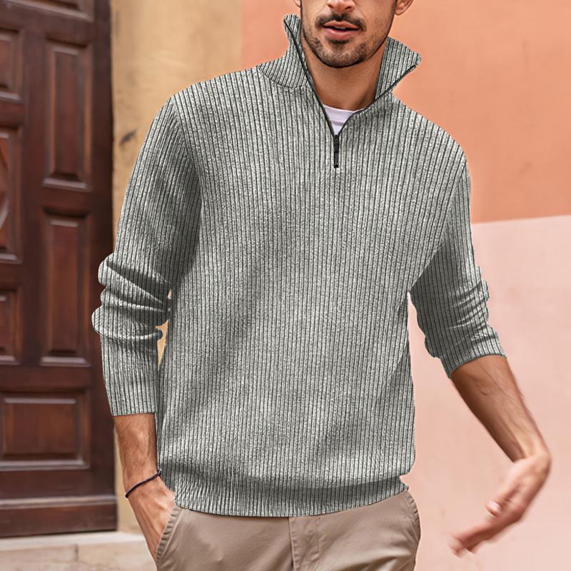Men's Turtleneck POLO Zip Sweatshirt 9262181089464