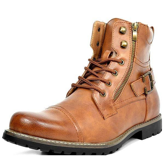 MEN'S METAL DOUBLE ZIP RIDER BOOTS 9261846266040