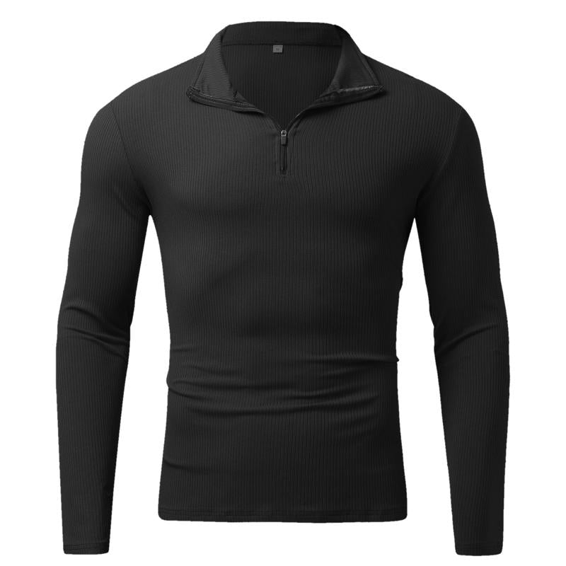 Men's Turtleneck POLO Zip Sweatshirt 9262181089464