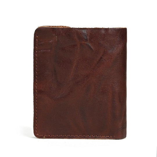 Men's Vintage Top Layer Cowhide Distressed Wrinkled Wallet 9880240095416