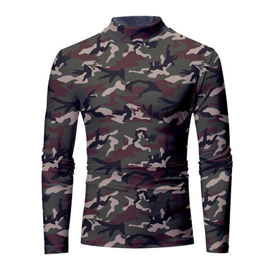 Men's Printed Crew Neck Long Sleeve T-Shirt 9261141262520
