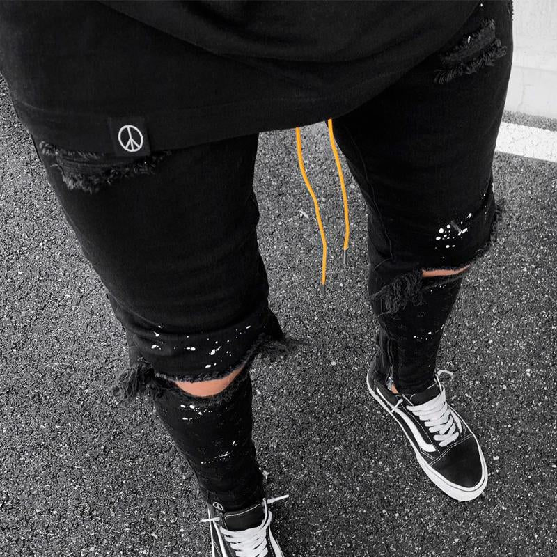 Men's Slim Fit Ripped Skinny Jeans 9268190347448