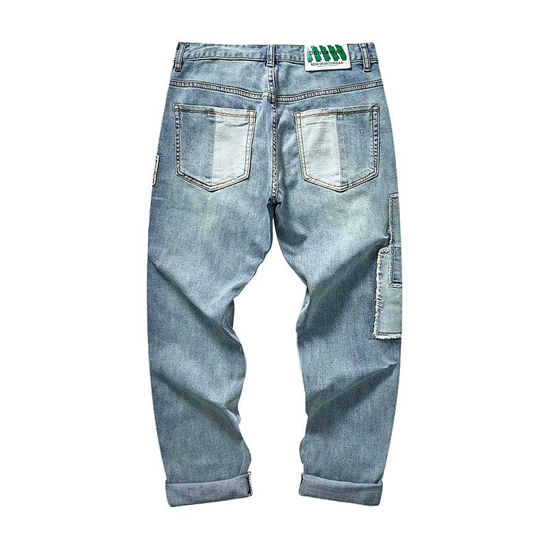 Men's Patchwork Embroidered Jeans 9268189298872