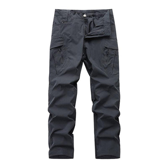 Men's Casual Solid Color Multi-Pocket Straight Leg Cargo Pants 9261765951672