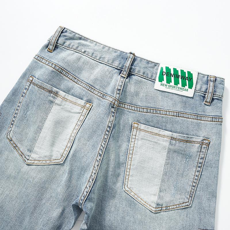 Men's Patchwork Embroidered Jeans 9268189298872