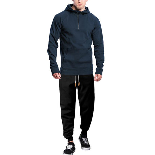 Men's Casual Sports Hooded Sweatshirt and Pants Set 9260834324664
