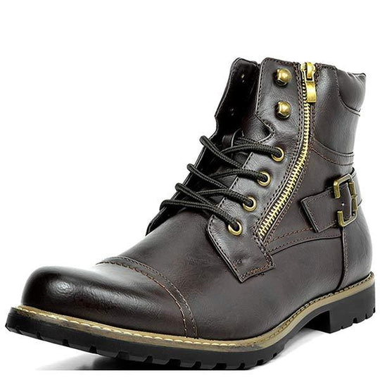 MEN'S METAL DOUBLE ZIP RIDER BOOTS 9261846266040