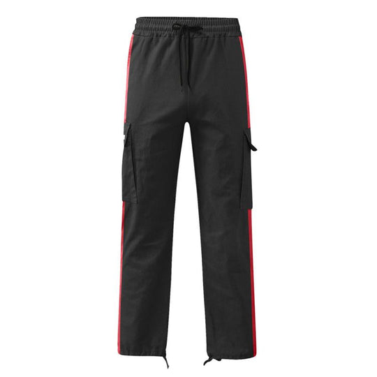 Men's Drawstring Drawstring Pocket Color Block Trousers 9261763363000
