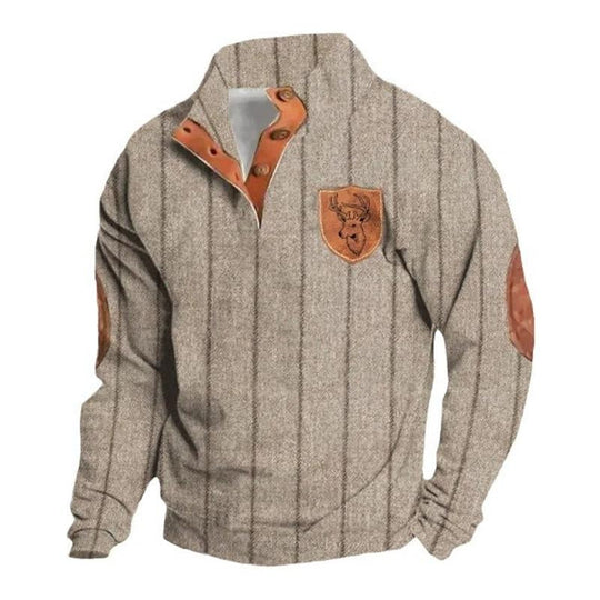 Men's Outdoor Casual Stand Collar Long Sleeve Sweatshirt 9261135790264