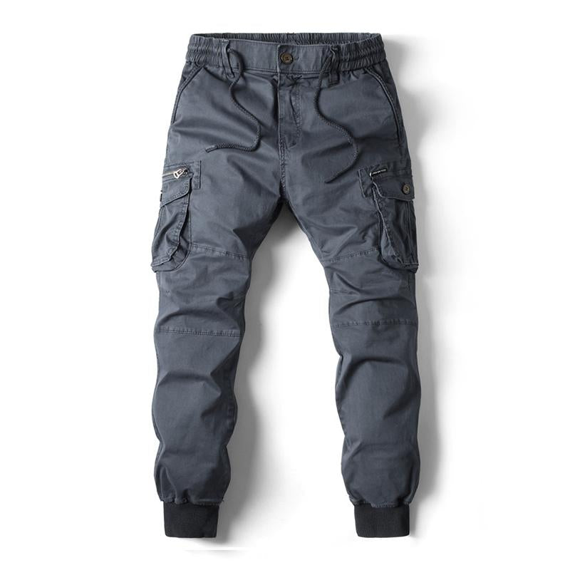 Men's Casual Outdoor Multi-Pocket Elastic Waist Cargo Pants 9261763035320