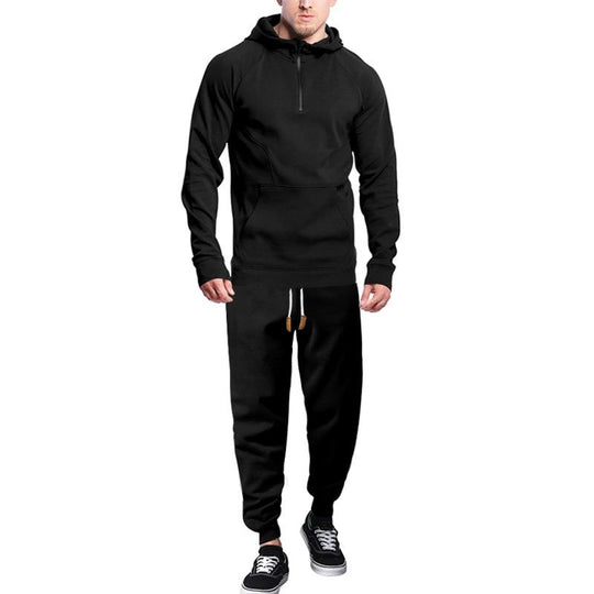 Men's Casual Sports Hooded Sweatshirt and Pants Set 9260834324664