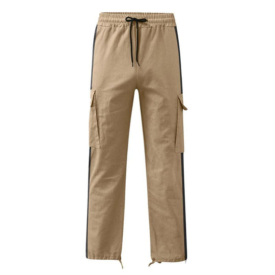 Men's Drawstring Drawstring Pocket Color Block Trousers 9261763363000