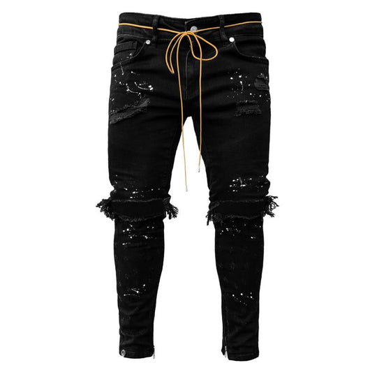 Men's Slim Fit Ripped Skinny Jeans 9268190347448