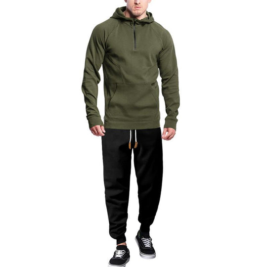 Men's Casual Sports Hooded Sweatshirt and Pants Set 9260834324664