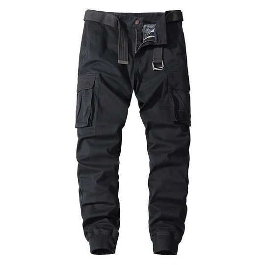 Men's Solid Color Multi-pocket Cargo Pants 9261768179896
