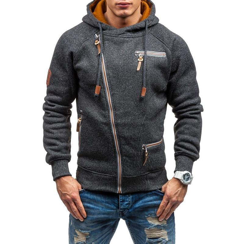 Men's Side Zip Pocket Hoodie Jackets 9261081952440