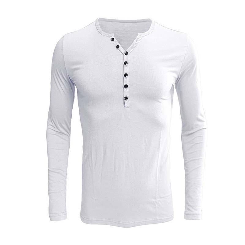 Men's Classic Slim Fit Button Long Sleeve Base Shirt 9261143130296