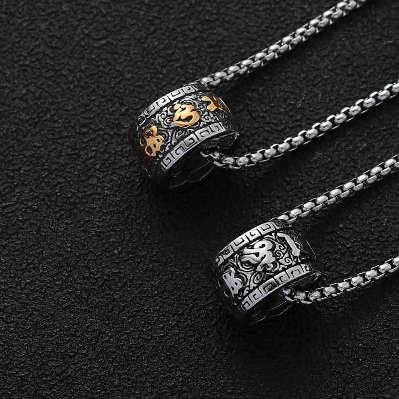 Retro Leisure Cloud Cylindrical Necklace 9274168311992