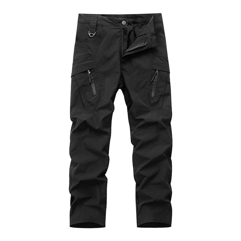Men's Casual Solid Color Multi-Pocket Straight Leg Cargo Pants 9261765951672