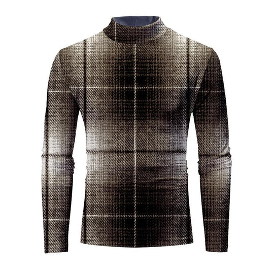 Men's Printed Crew Neck Long Sleeve T-Shirt 9261141262520