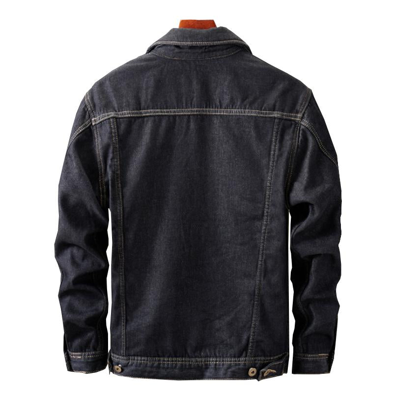 Men's Denim Loose Casual Lapel Jacket Dtt25081912