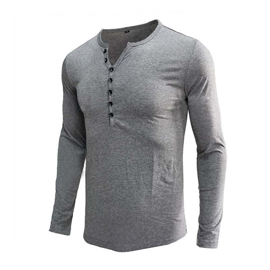 Men's Classic Slim Fit Button Long Sleeve Base Shirt 9261143130296