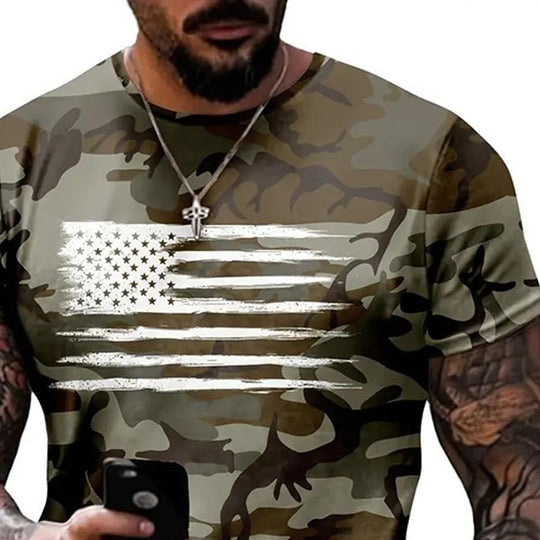 Men's Outdoor Camouflage Casual Short-sleeved T-shirt 9261141196984