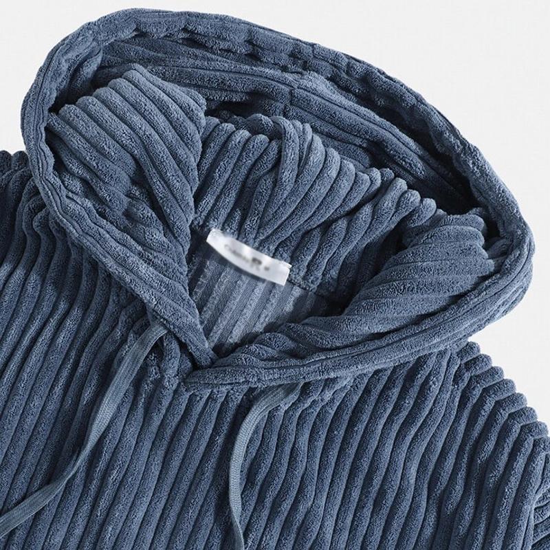 Men's Thickened Corduroy Hoodie 9268190216376