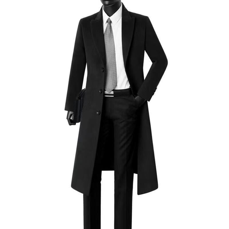 Men's British Style Slim Long Trench Coat 9261110984888
