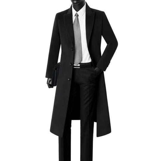 Men's British Style Slim Long Trench Coat 9261110984888