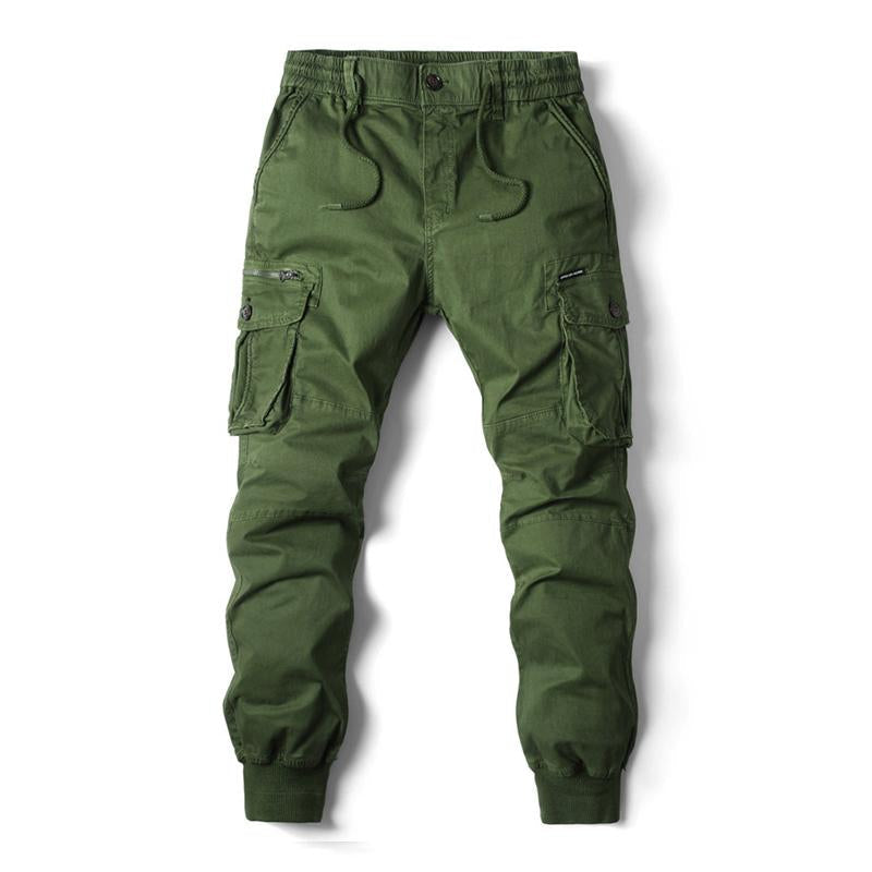 Men's Casual Outdoor Multi-Pocket Elastic Waist Cargo Pants 9261763035320