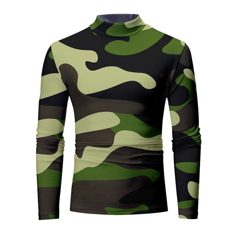 Men's Printed Crew Neck Long Sleeve T-Shirt 9261141262520