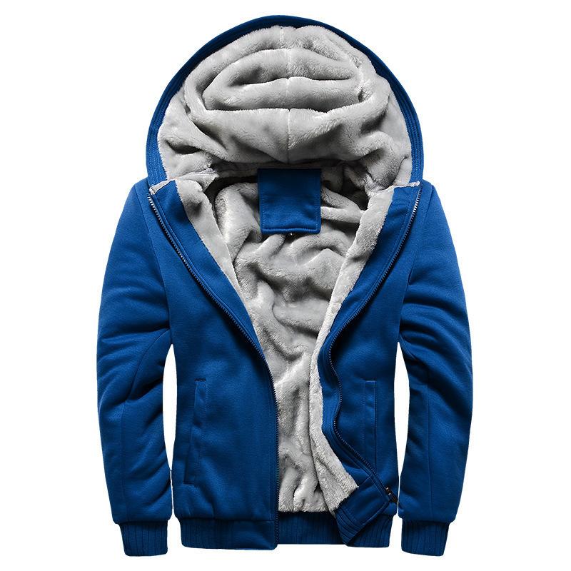 Men's Casual Fleece Hooded Jacket 9266613616824