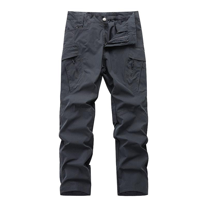 Men's Casual Solid Color Multi-Pocket Straight Leg Cargo Pants 9261765951672
