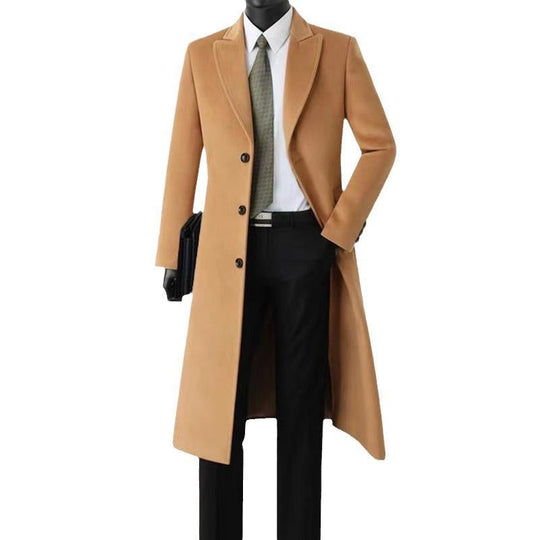 Men's British Style Slim Long Trench Coat 9261110984888
