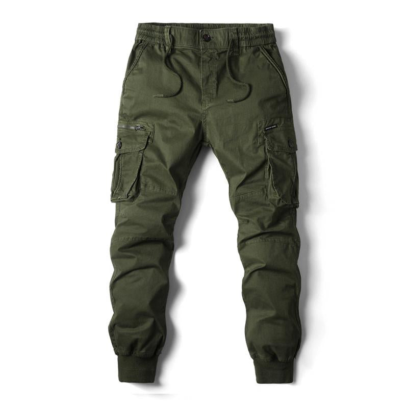 Men's Casual Outdoor Multi-Pocket Elastic Waist Cargo Pants 9261763035320
