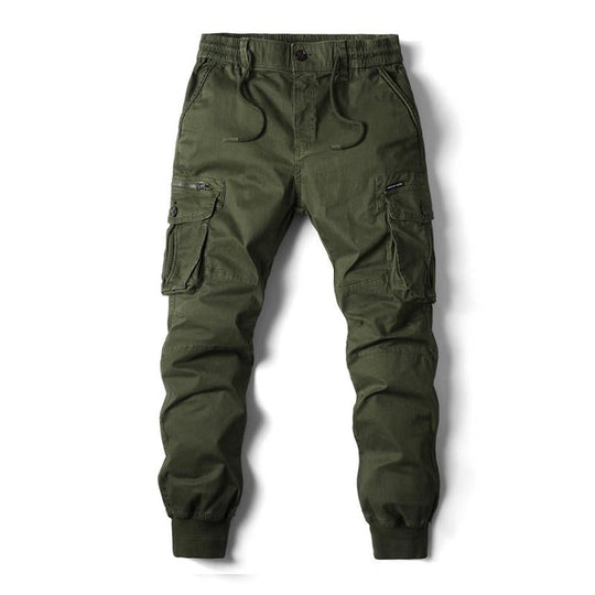 Men's Casual Outdoor Multi-Pocket Elastic Waist Cargo Pants 9261763035320