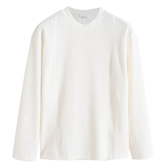 Men's Solid Strip Long Sleeve T-shirt 9261121011896