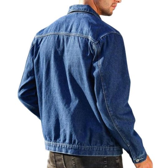 Men's Casual Lapel Denim Jacket 9882784694456