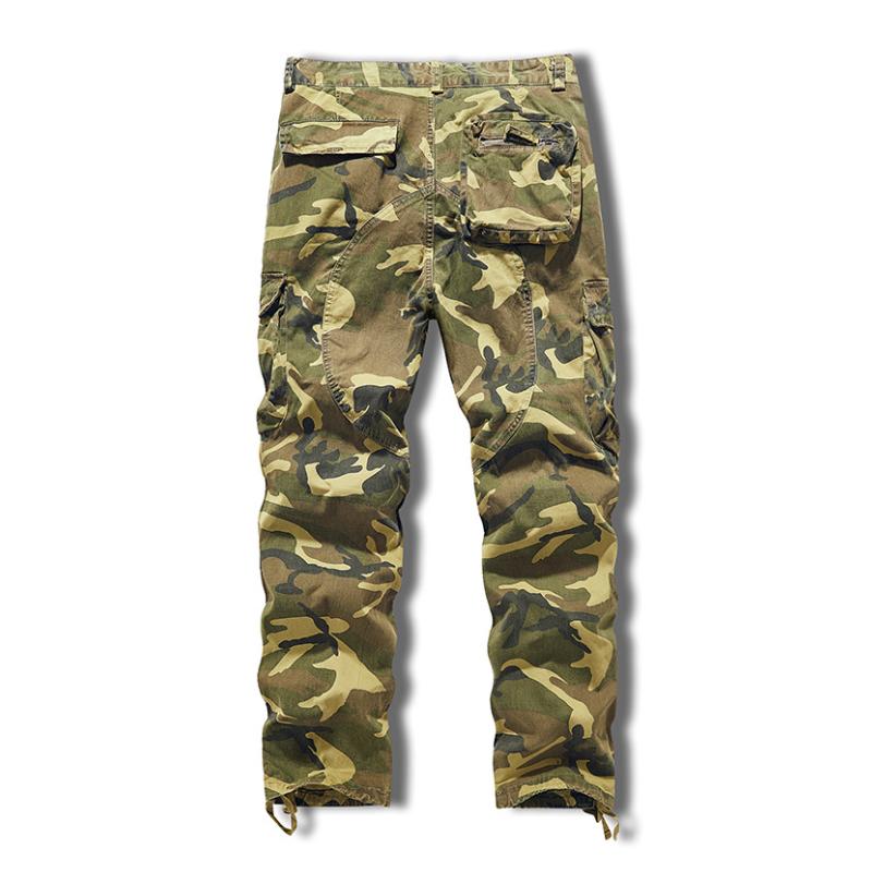 Men's Casual Outdoor Cotton Camouflage Multi-Pocket Cargo Pants 9261767819448